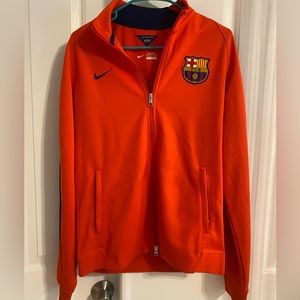 Nike Official Barca FCB Barcelona Soccer Zip up Jacket Sweater Medium